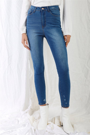 High-waisted Skinny Denim