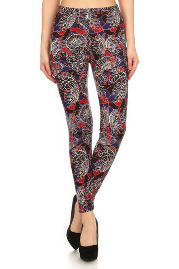 Floral Print High Waist Leggings