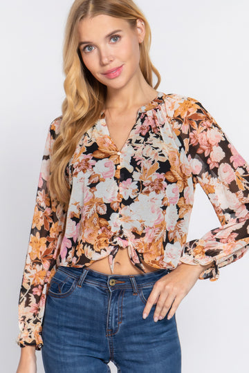 Front Tie Blouse