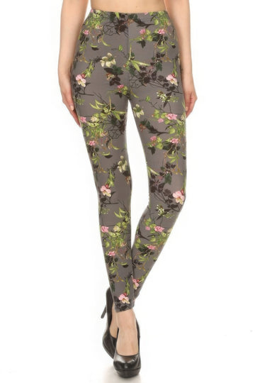 Floral Print High Waist Leggings