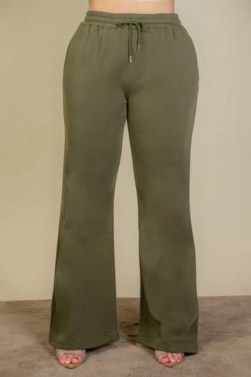 Olive Green Plus Size Sweatpants