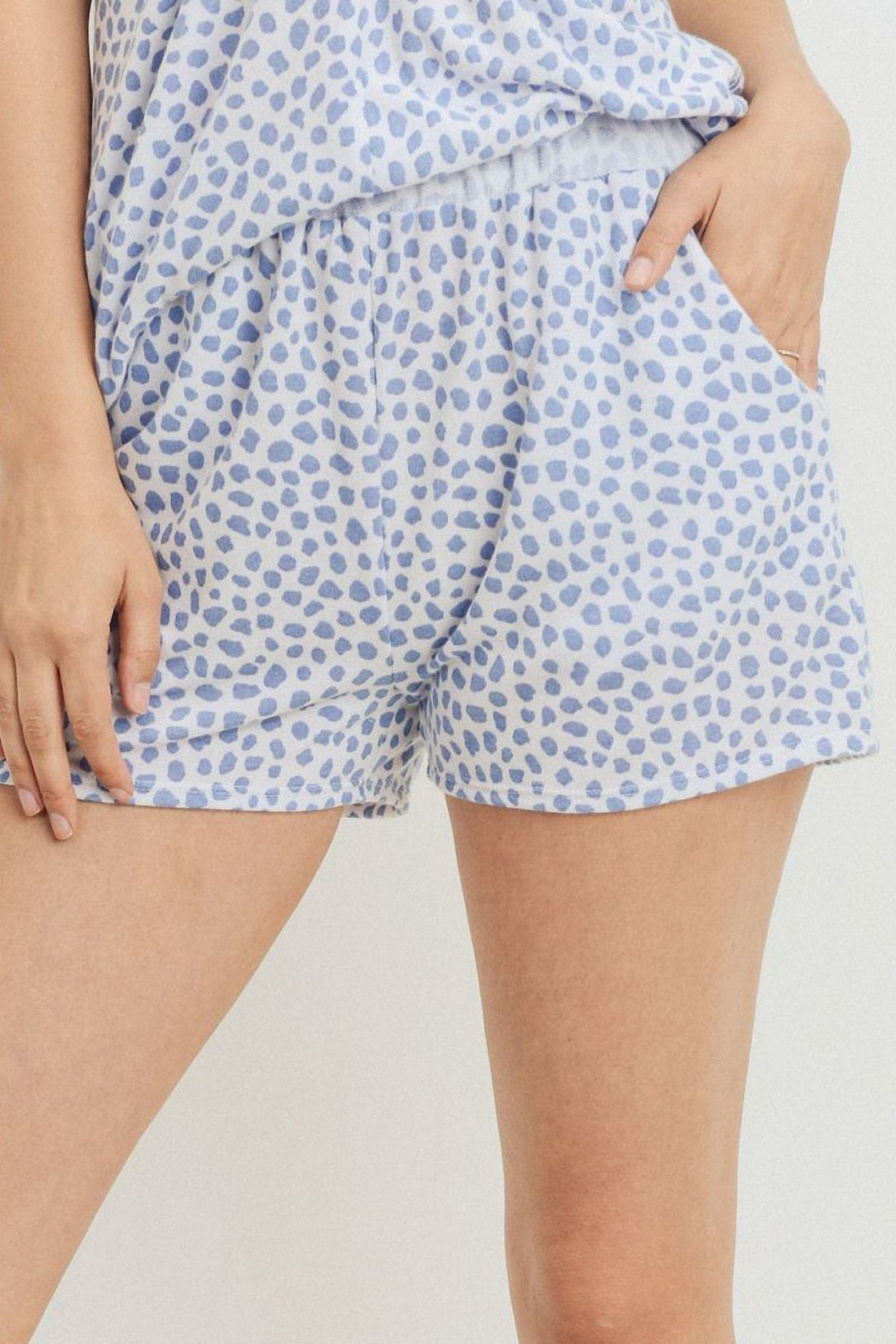 Leopard Printed Terry Shorts
