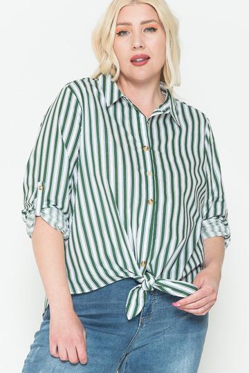 Plus Size Cotton Shirt