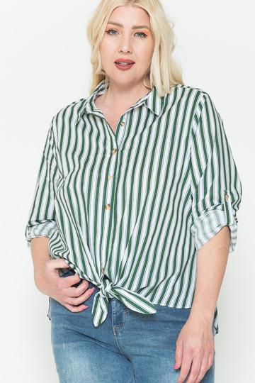 Plus Size Cotton Shirt