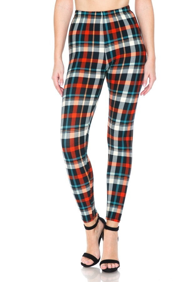 Multi Print High Waist Leggings