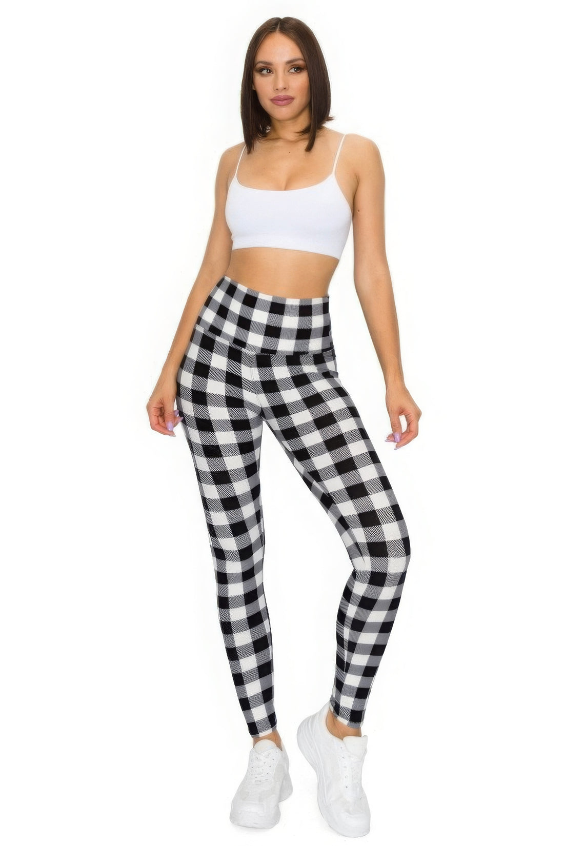Banded Lined Printed Knit Legging