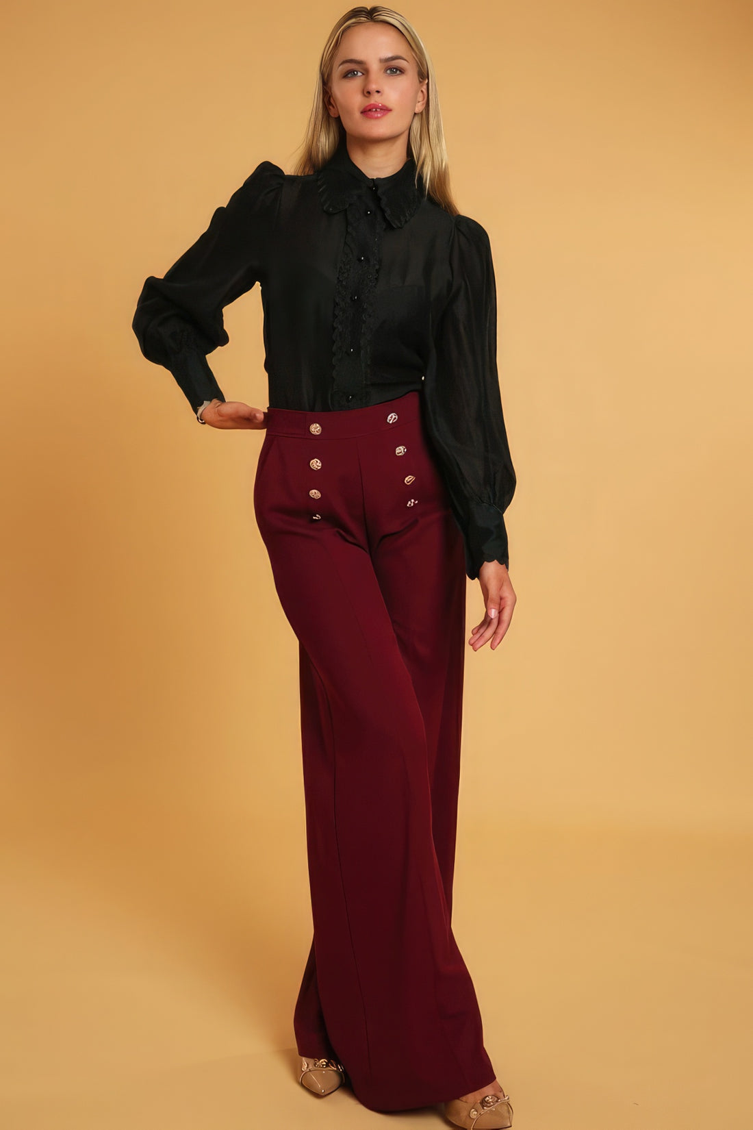 High Waist Dressy Pants