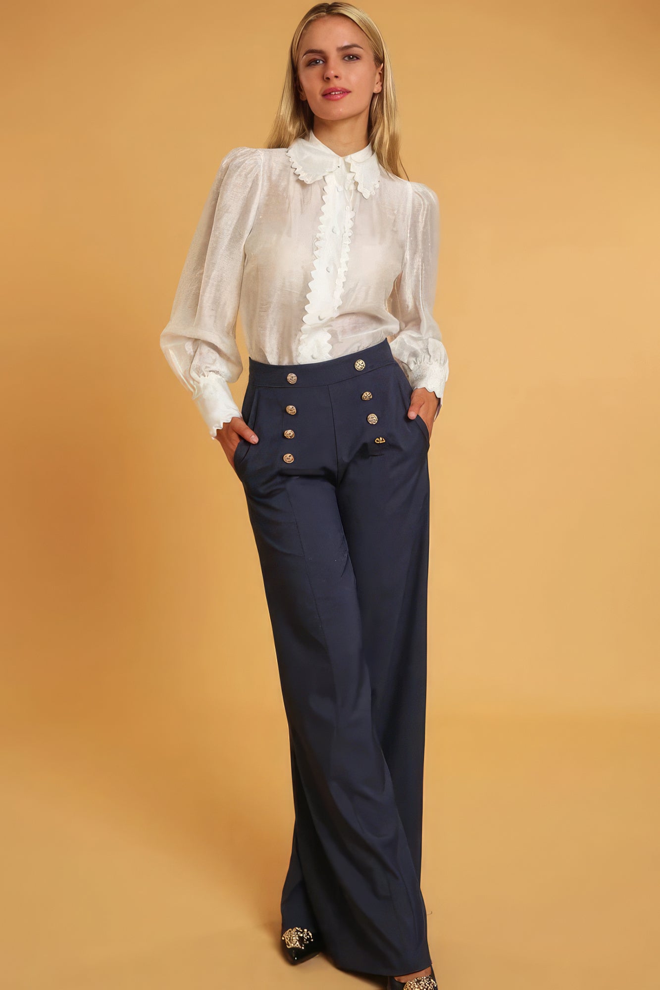 High Waist Dressy Pants
