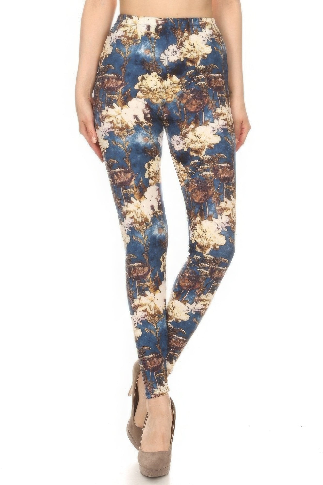 Floral Print High Waist Leggings