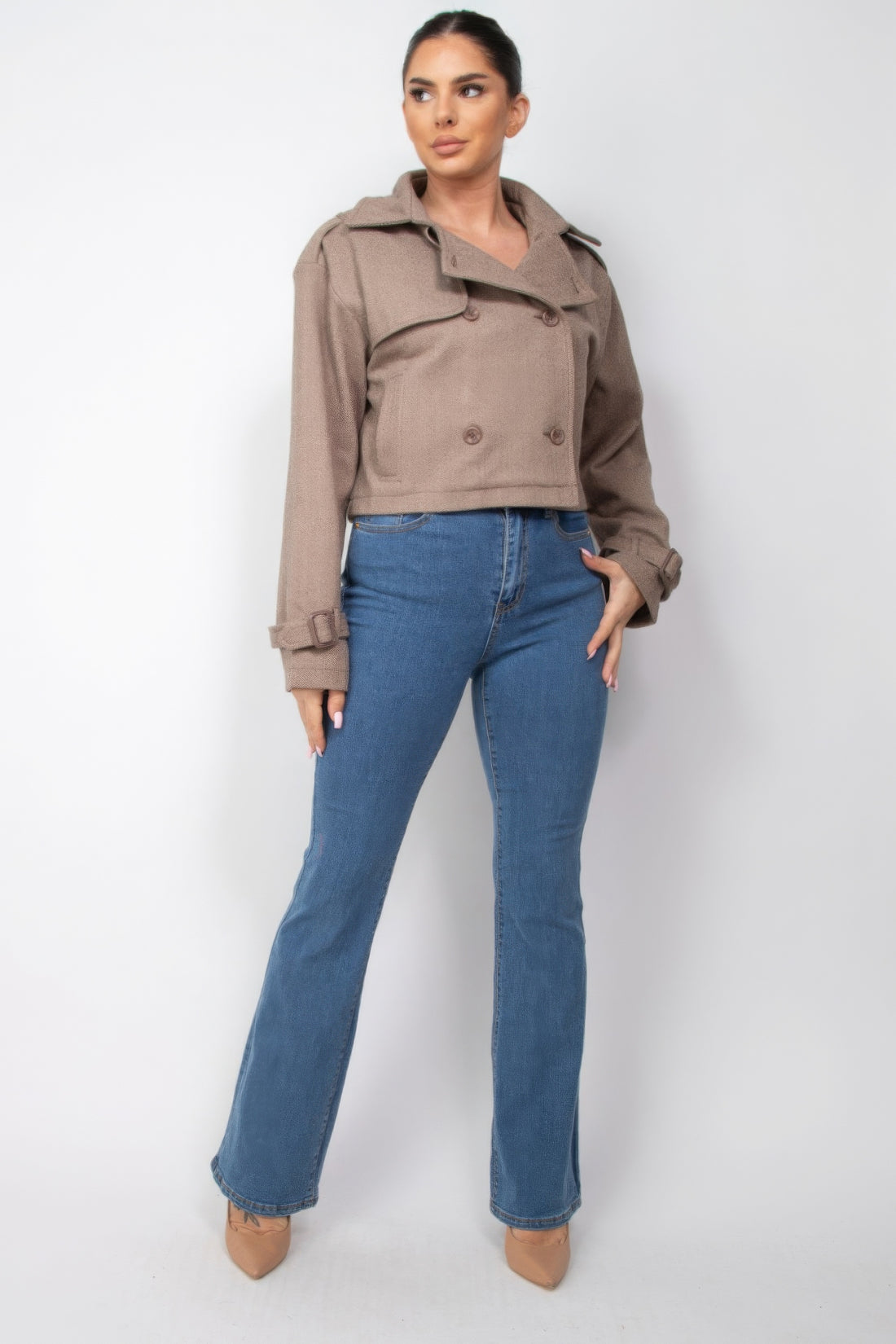 Crop Trench Coat