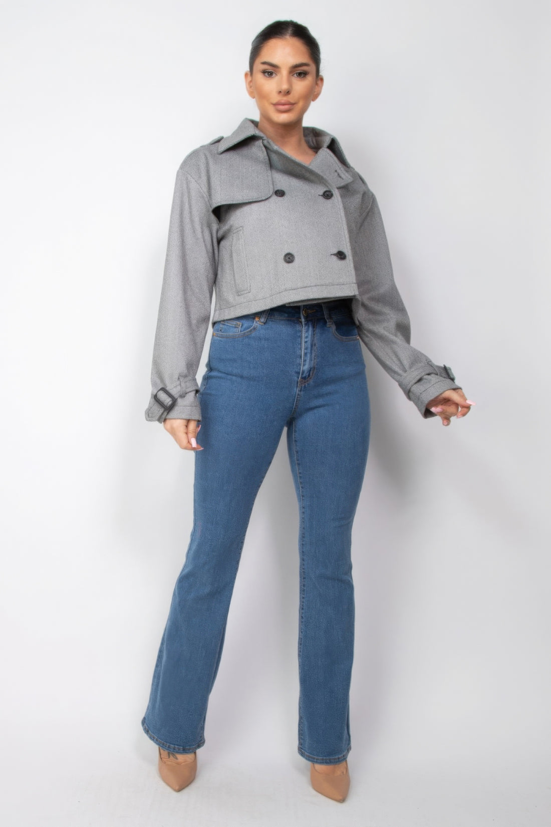 Crop Trench Coat