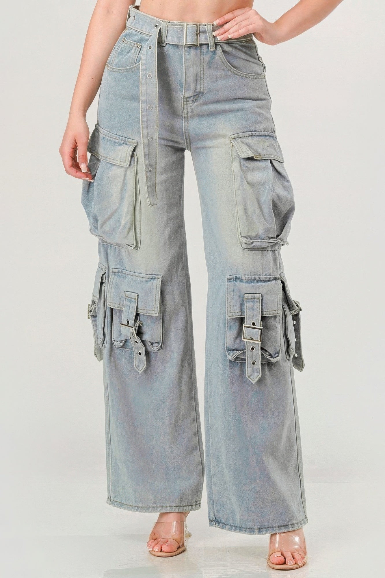 Belted Cargo Jean