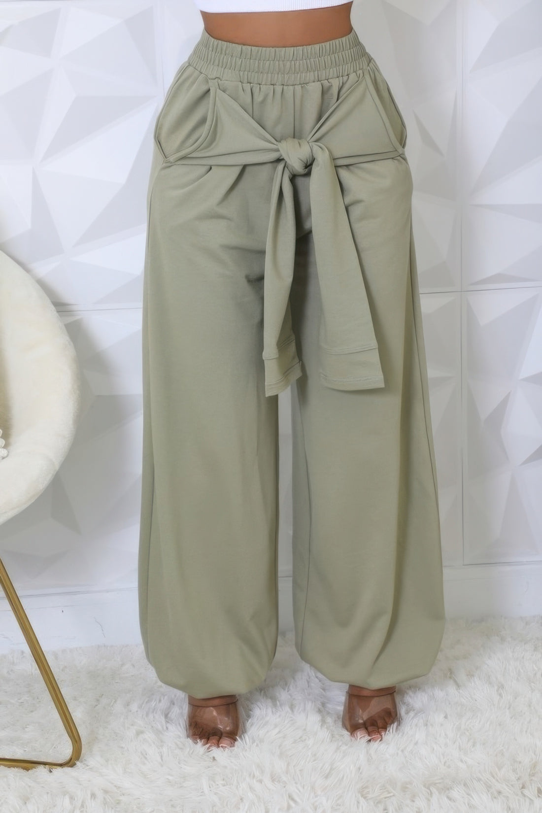 High-waist Stretch Pants