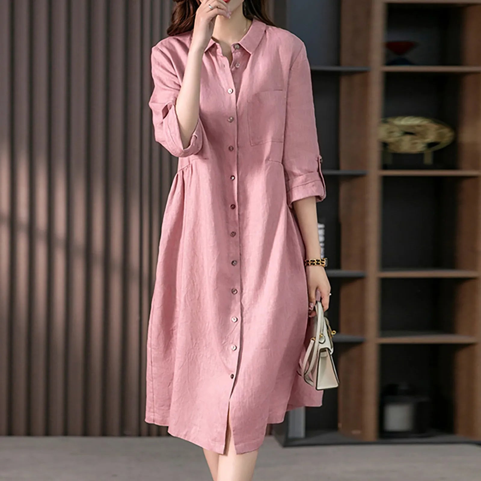 Button Up Shirt Dress