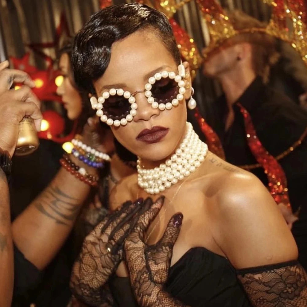 Pearl Round Sunglasses